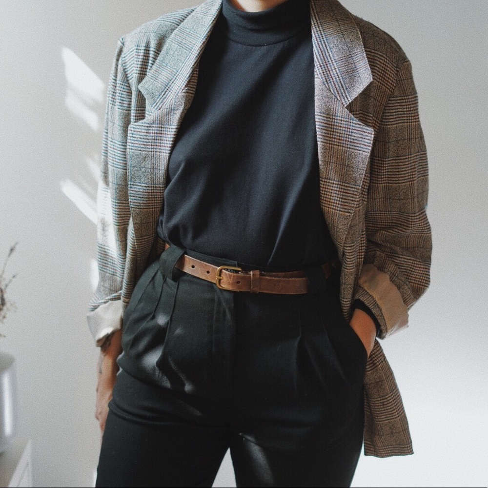 Vintage plaid blazer